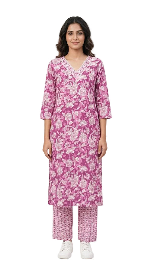 2-Piece Cotton Kurti Set – Everyday Comfort