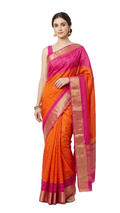 Georgette Lightweight Saree with Zari Border & Matching Blouse